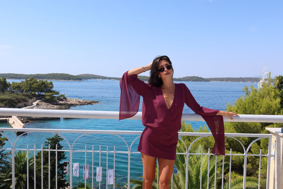 The Zaïa Mini Dress - Purple