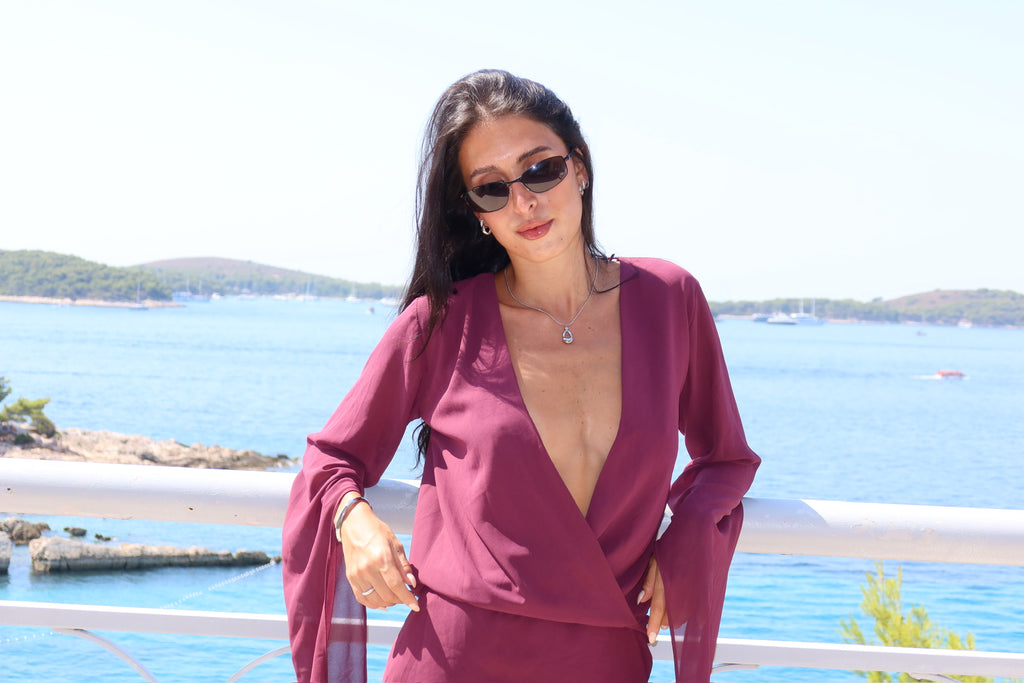 The Zaïa Mini Dress - Purple